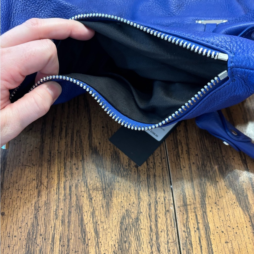 NWT Kenneth Cole Blue Leather Women's Bag - Picture 5 of 13